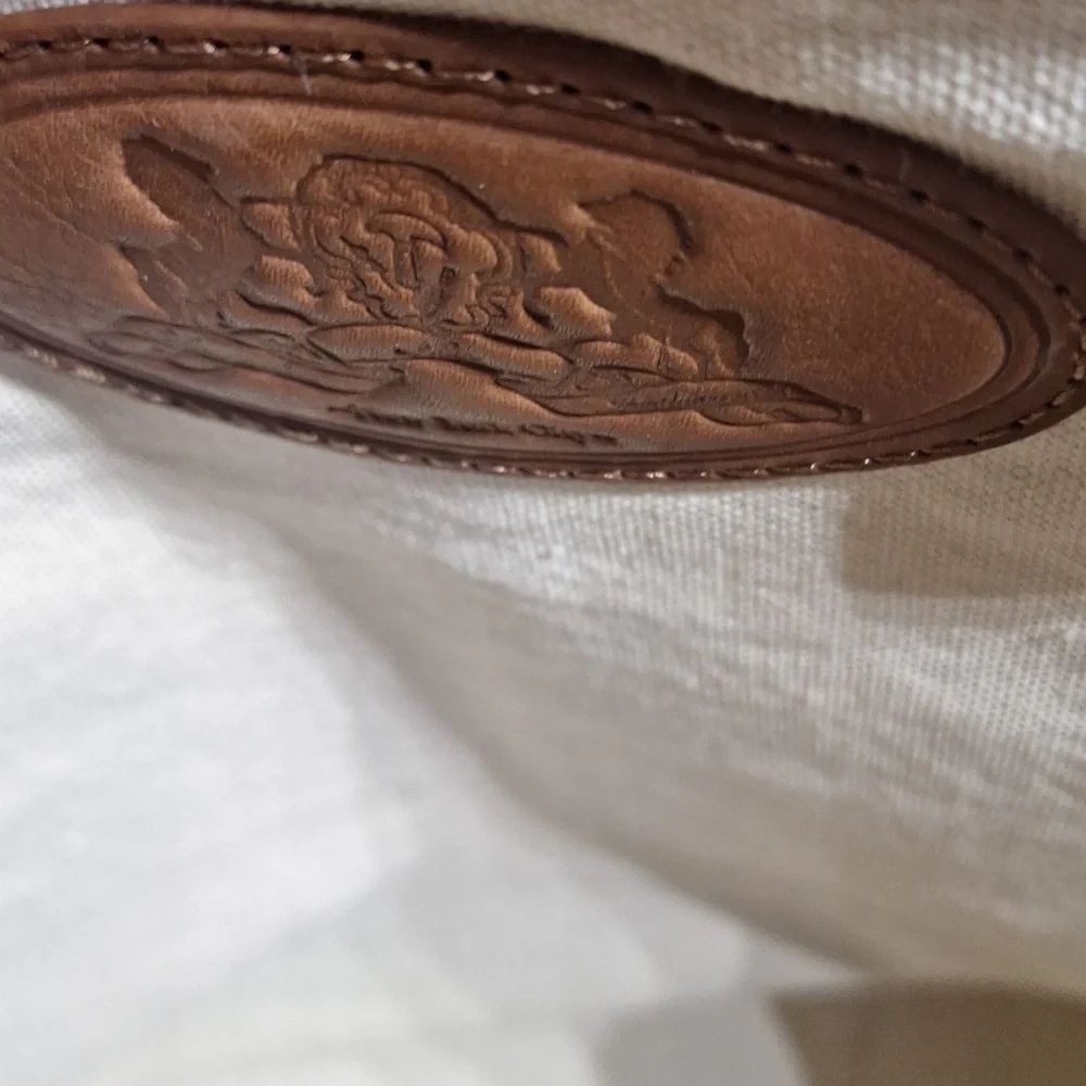 NWT New Amsterdam Leatherworks Large Brown Leather Tote/Bag - Picture 4 of 9